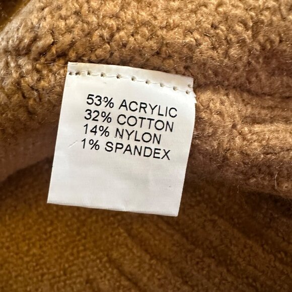 Aanrabess Womens Oversized Camel Sweater Acrylic & Cotton Blend M - Picture 6 of 6